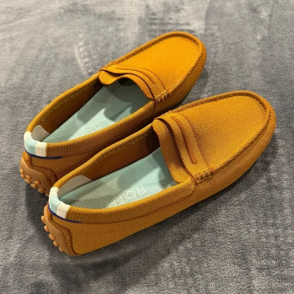 Rothy's Women’s ‘The Driver’ Cognac Slip-On Loafers - Picture 4 of 11